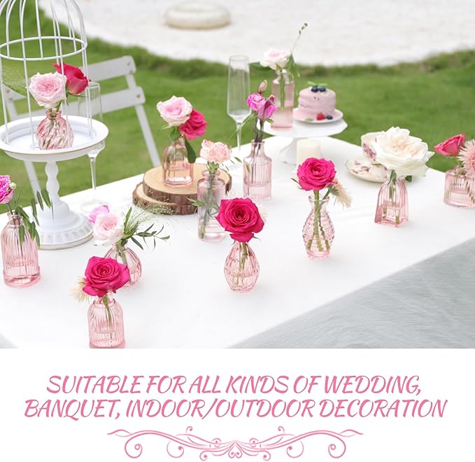 Pink Glass Bud Vases in Bulk 24 - Image 5