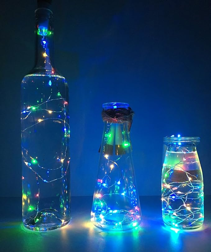 NeoJoy Rechargeable Wine Bottle Lights, LED Cork Lights USB Fairy String Lights - Image 6