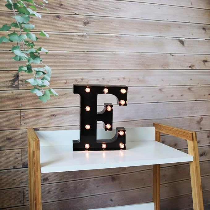 OYCBUZO Light Up Black Alphabet Marquee Letters Sign LED Marquee Number Lights - Image 3