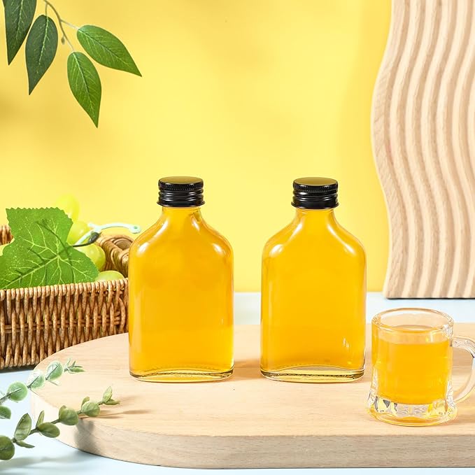 Gejoy 24 Pcs Mini Liquor Bottles Reusable Glass Flask Bottles - Image 6