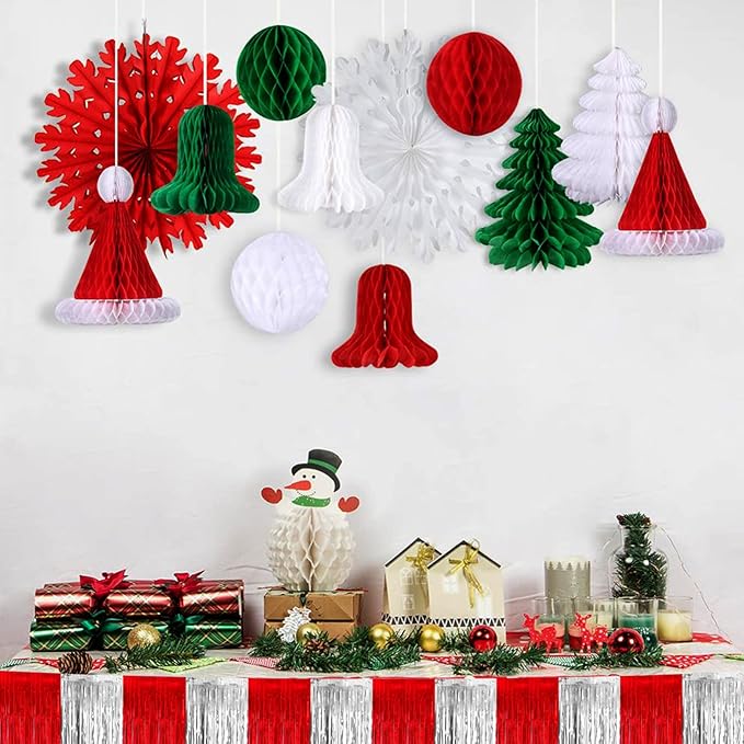 10 Pack 10 Feet Foil Fringe Garland Metallic Tinsel Streamers Banner Wall - Image 4