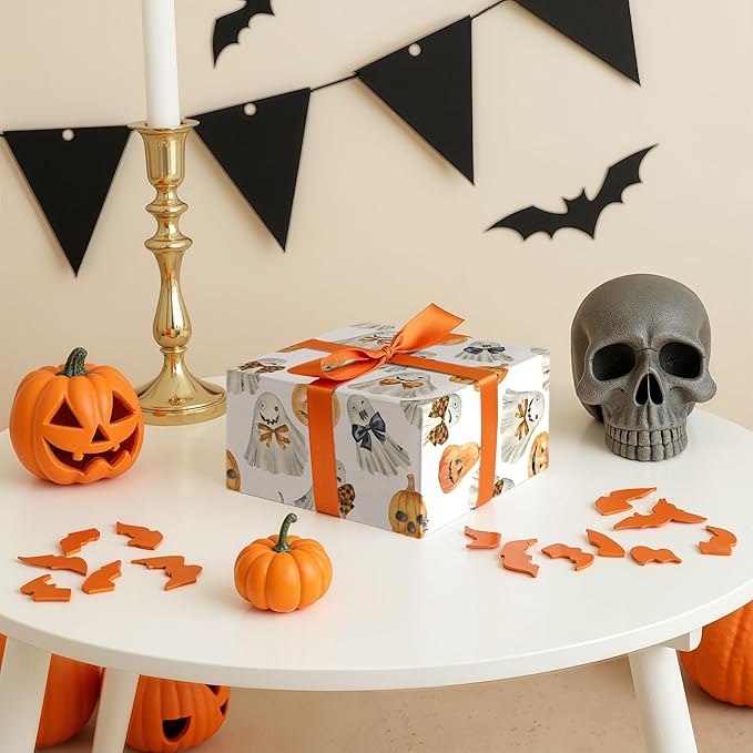 LeZakaa Halloween Wrapping Paper Roll - Image 2