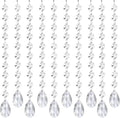 10 PCS Crystal Garland Strands, 33ft Hanging Crystal Strings by Tisspoms