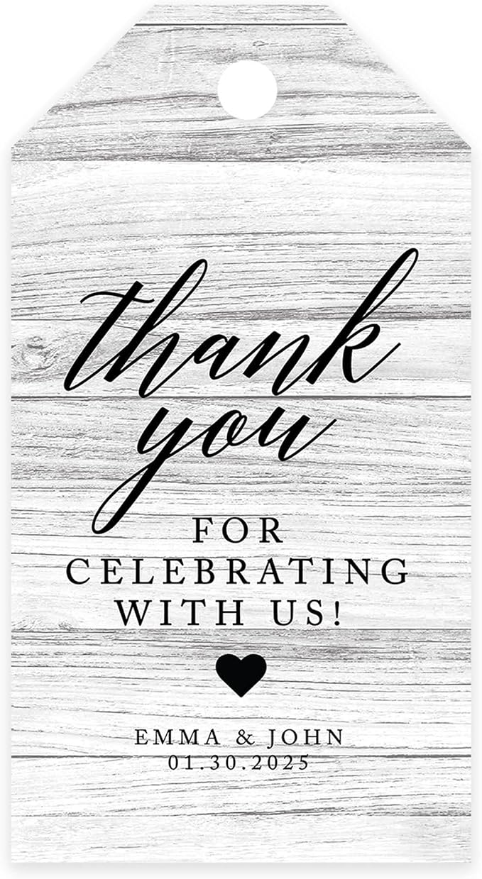 Andaz Press 100-Pack Personalized Thank You Tags by AndazPress