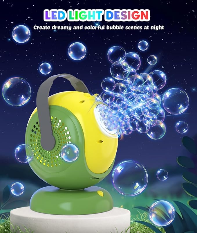 Bubble Machine, Automatic Bubbles Blower, 360° Rotation, 75° Adjustment - Image 8
