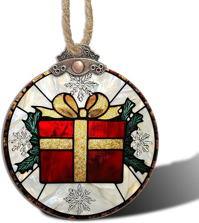 Stained Glass Christmas Decorations by Follow