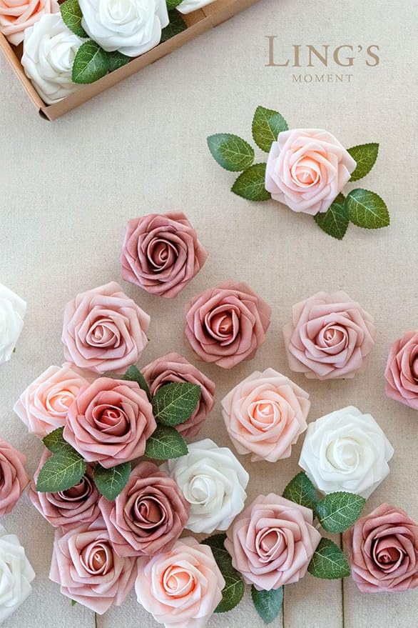 Ling's Moment Artificial Flowers, Realistic DIY Foam Floral Decor - Image 2