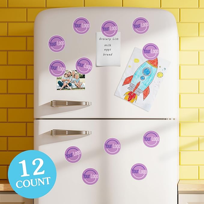 Big Dot of Happiness Custom Logo Magnets, Personalized Fridge Cutout Magnets - Image 2