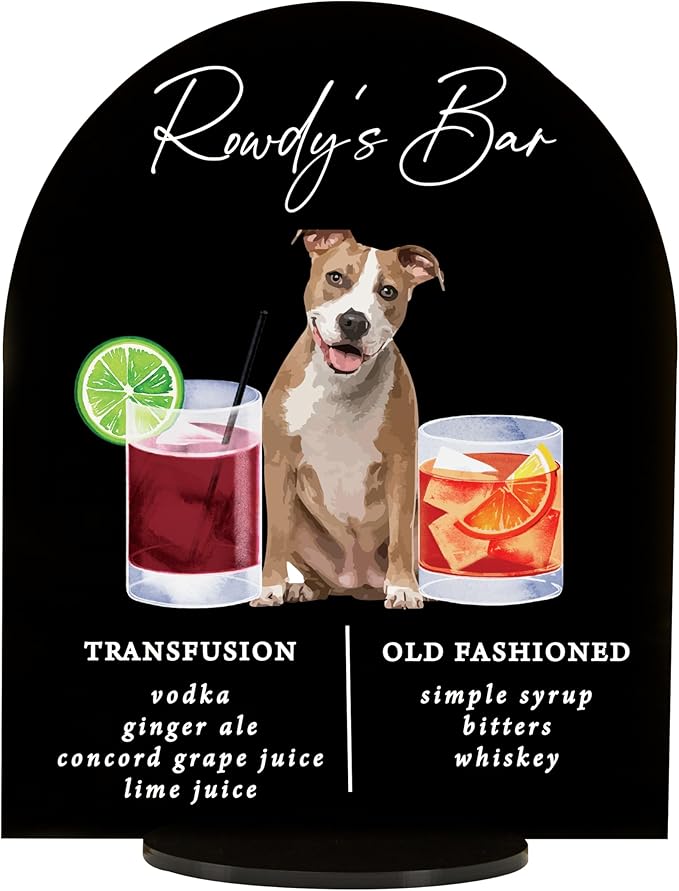 Pet Signature Drink Wedding Signs by Elation+Factory+Co.