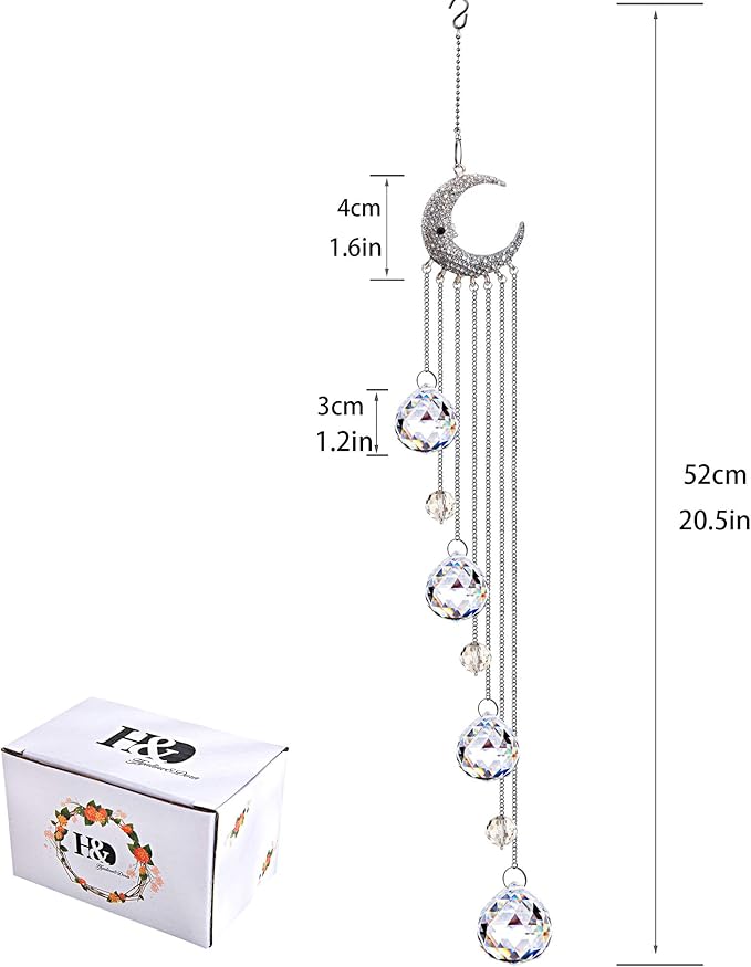 Hanging Clear Crystal Suncatcher Ornaments - Image 6
