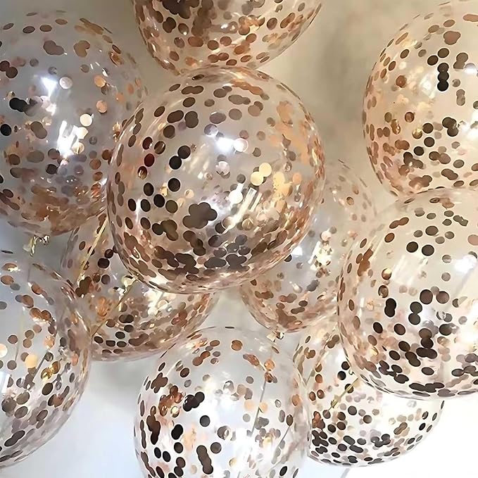 Black Round Foil Confetti Beautiful Metallic Table Confetti Glitter - Image 4