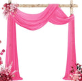 VOK Wedding Arch Draping Fabric Chiffon Fabric, 29in x 18Ft 1 Panels Sheer by VOK