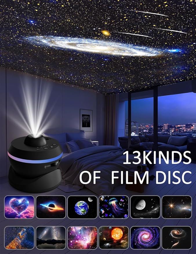 Planetarium Galaxy Projector, 13 in 1 Star Light Projector Starry Sleep Night - Image 2