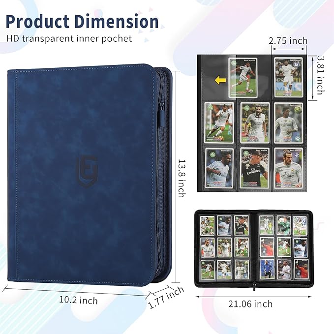 9 Pocket Card Binder, 540 Pocket Trading Card Binders, Loading Pocket - Image 3