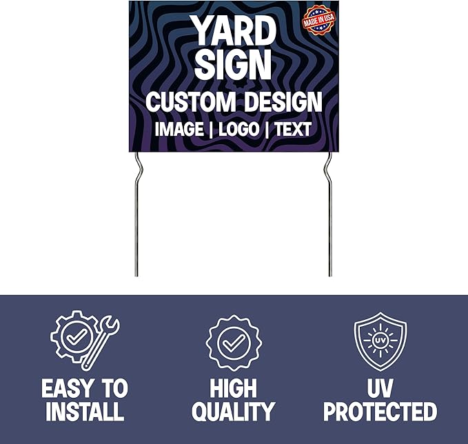 Custom Yard Signs with Metal Stakes – by DreamController | Personalized Lawn - Image 4