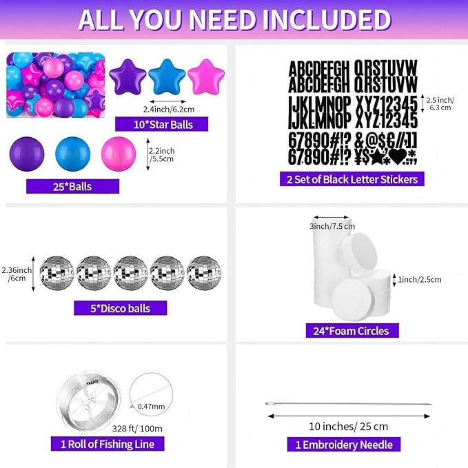 Giant Friendship Bracelet Garland Kit, DIY Birthday Banner - Image 2