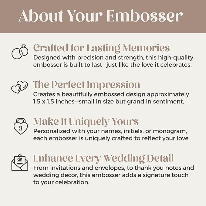 Personalized Wedding Embosser | Custom Made - Image 6