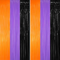 GOER 6.4 ft x 8.2 ft Metallic Tinsel Foil Fringe Party Backdrop by GOER