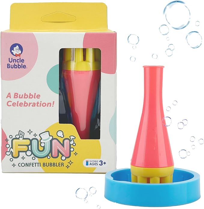 Uncle Bubble Blower for Kids and Toddlers, Uncle Bubble Mini Bubble Blower by UncleBubble