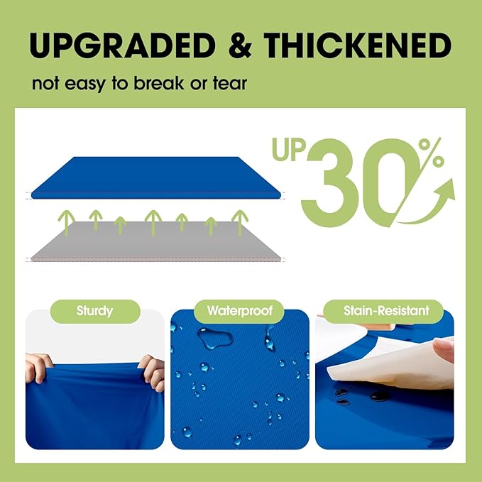 Pureegg Plastic Table Cloth Disposable 10 Pack, Graduation, Patriotic - Image 4