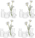 Mini Glass Vases for Centerpieces by Hewory