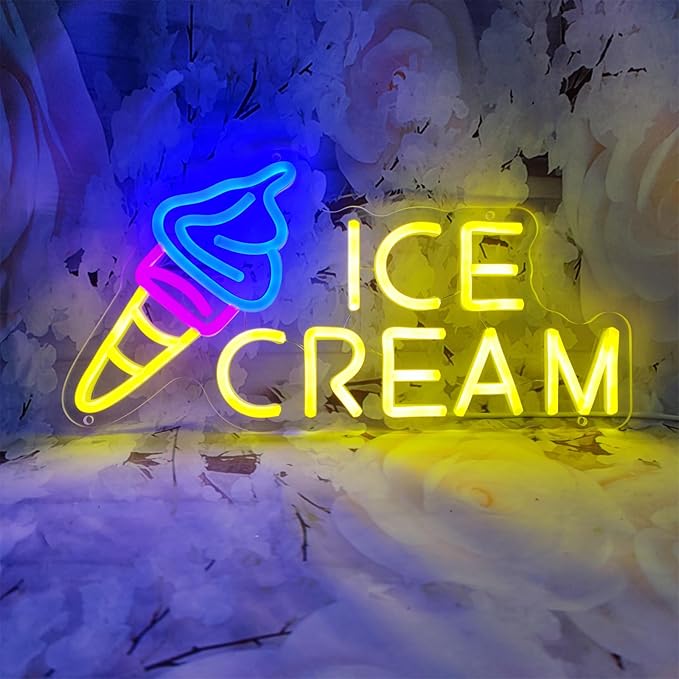 Ice Cream Neon Sign Ice Cream Light Ice Cream Signs - Image 4