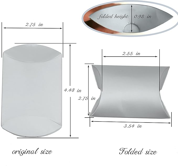 Aokbean 100 Pack Mini Pillow Candy Box Small Gift Boxes - Image 5