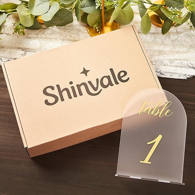 SHINVALE Arch Acrylic Wedding Table Numbers 1-15 - Image 7