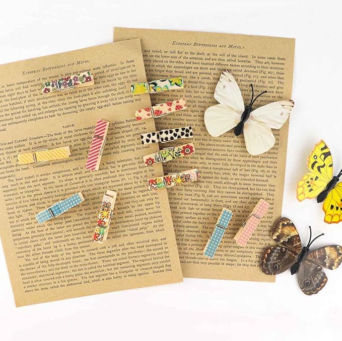 80 Pieces Colorful Painted Wood Clothespins - Image 4