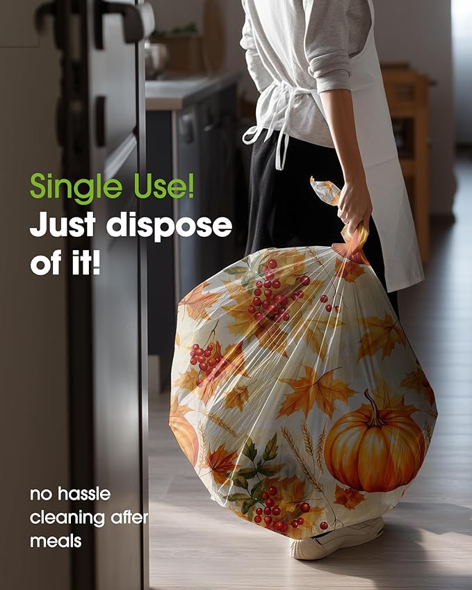 Pureegg Plastic Table Cloth Disposable 10 Pack, 54 x 108 Inch Table Cloths - Image 5