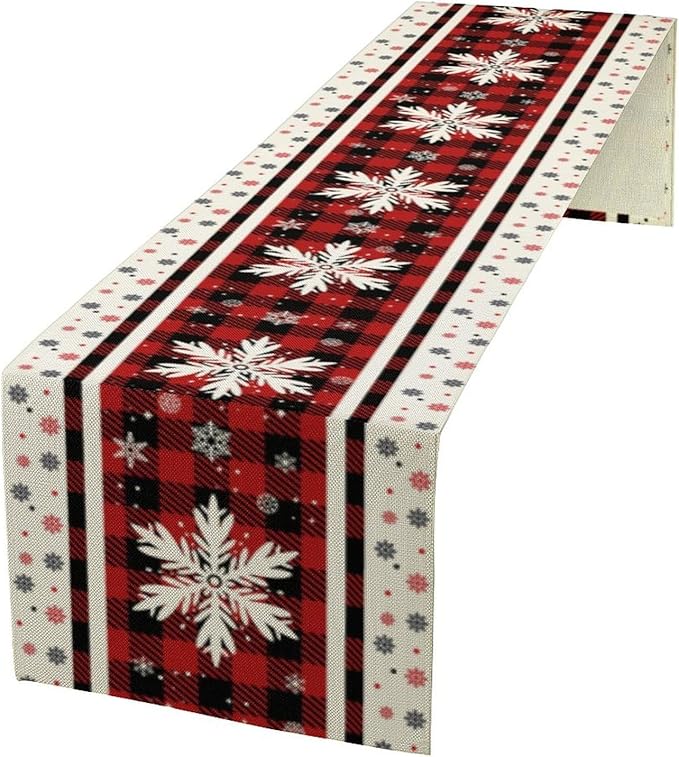 Snowflakes Christmas Table Runner by Unknown