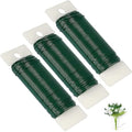Green Floral Wire 3 Pack 117 Yards 22 Gauge Flexible Paddle Wire by Zeanla