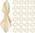 Gold Napkin Rings-24 PCS Metal Spiral Napkin Rings Napkin Holders Buckles by FORESRUM