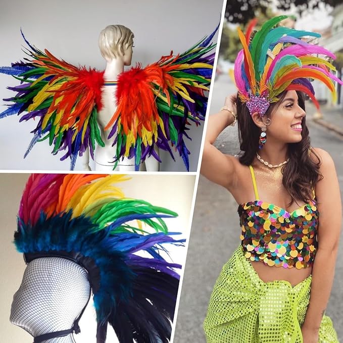 Holmgren Colorful Rooster Tail Feathers - Image 6