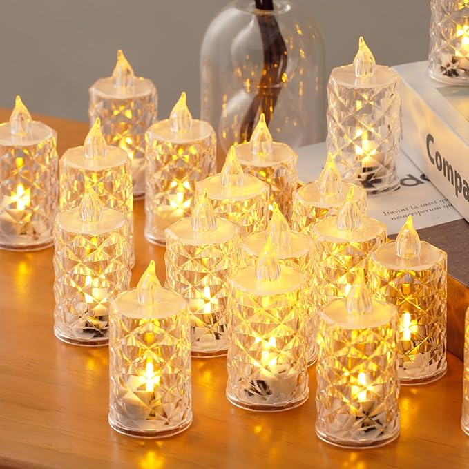 12-Pack Tea Lights Candles Battery Operated, Realistic Flicker & 200+ Hour - Image 7