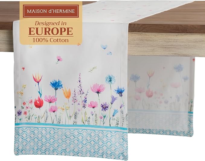Maison d' Hermine Table Runner 100% Cotton Single Layer Table Runners 108 by MaisondHermine