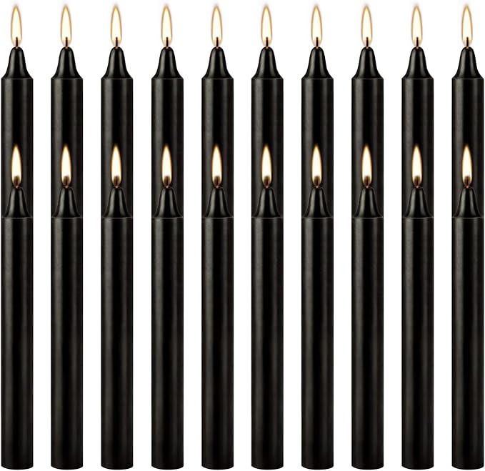 Unscented Black Spell Chime Candle-4 Inch Tall Taper Candles-20 Pcs Chime - Image 5
