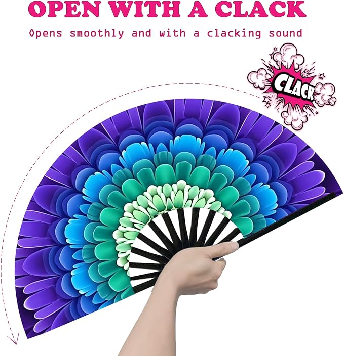Boots on The Ground Fan, Large Folding Hand Fan - Image 3