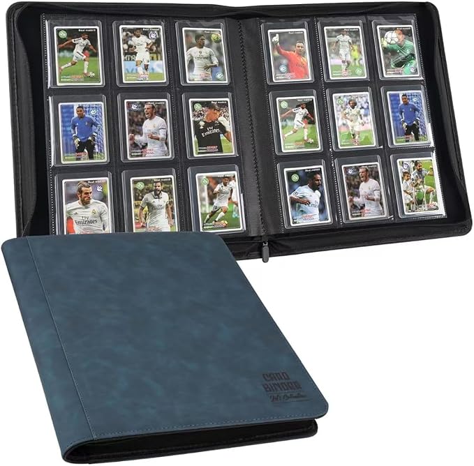 Toploader Binder with 9-Pocket Pages, Holds 288 "3×4" Rigid Toploader Hard Cases by Arkeiliy