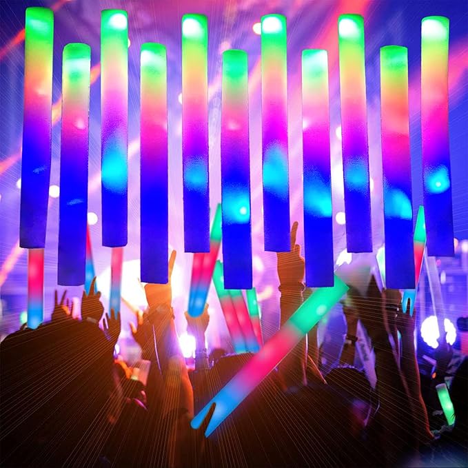Foam Glow Sticks Bulk 160 PCS, 3 Modes Flashing LED Light Sticks Glow in The - Image 5