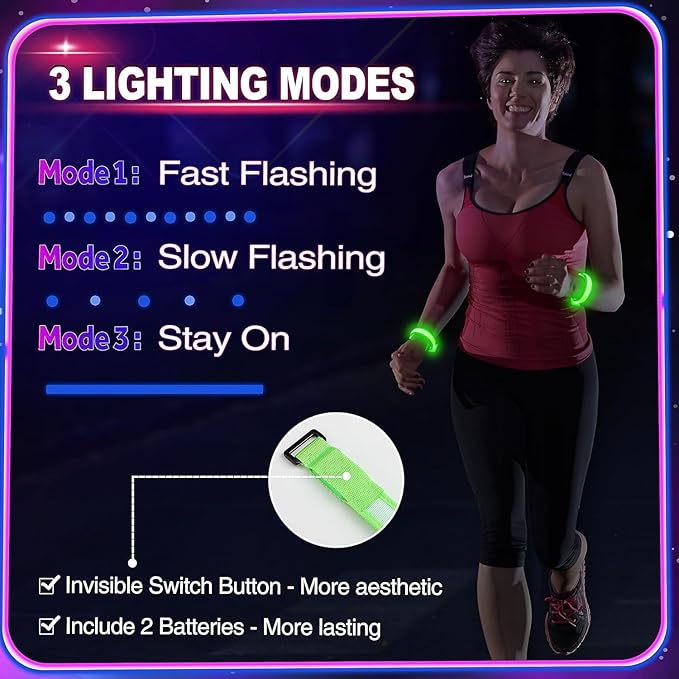 GIFTINBOX 12/6 PCS LED Light Up Bracelets - Image 7