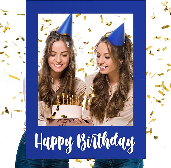 32 x 24 Inch Large Photo Booth Props Picture Frame Happy Birthday Party Frame by Beeveer