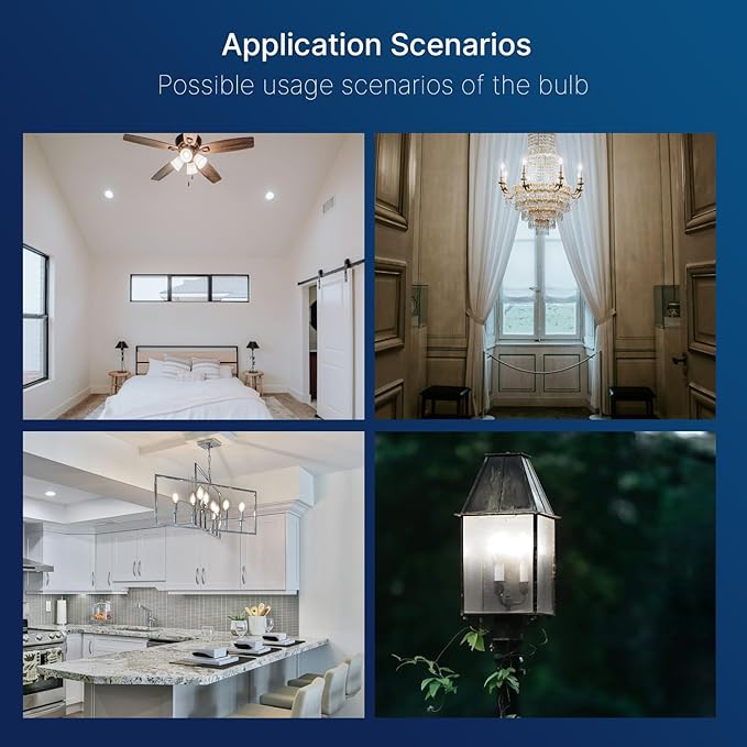 FLSNT 96 Pack Dimmable LED Candelabra Bulbs, 40W Equivalent LED Chandelier - Image 8