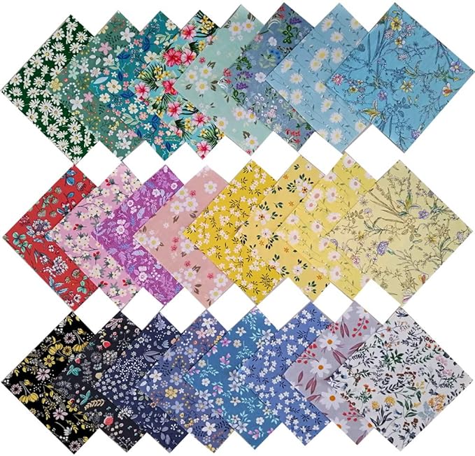 8" x 8" 25 PCS 100% Cotton Fabric Bundles - Image 2