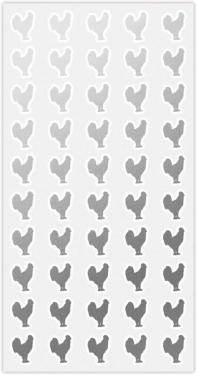 Silver Chicken Meal Stickers by Unknown