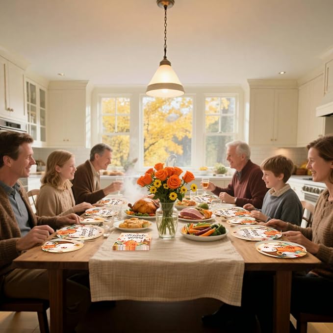 Friendsgiving Plates and Napkins Sets - Image 7