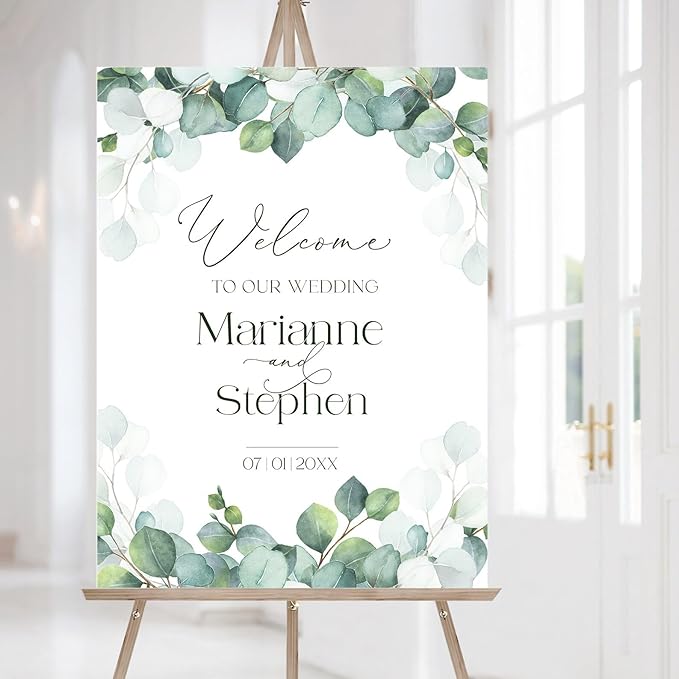 Personalized Wedding Welcome Sign, Flowers Wedding Welcome Sign, Wedding - Image 4