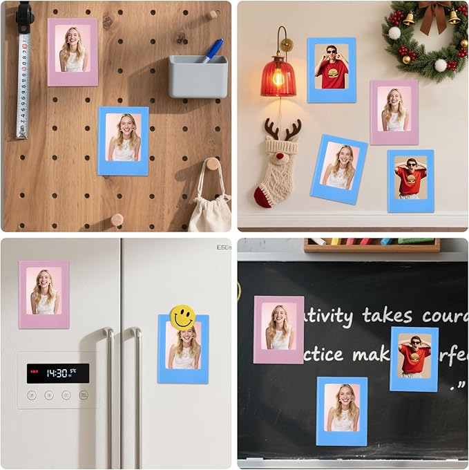 12 Packs Magnetic Picture Frame, Mini Picture Magnets 2x3 Picture Frame - Image 8