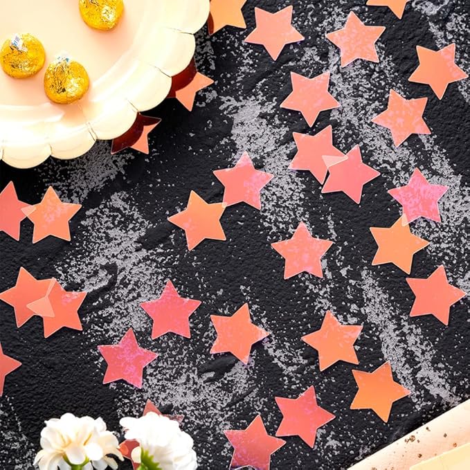 Iridescent Star Confetti Holographic Table Decoration - Image 3