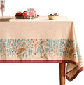 patdrea Designer French Beige Long Tablecloth by Welcometopatdrea